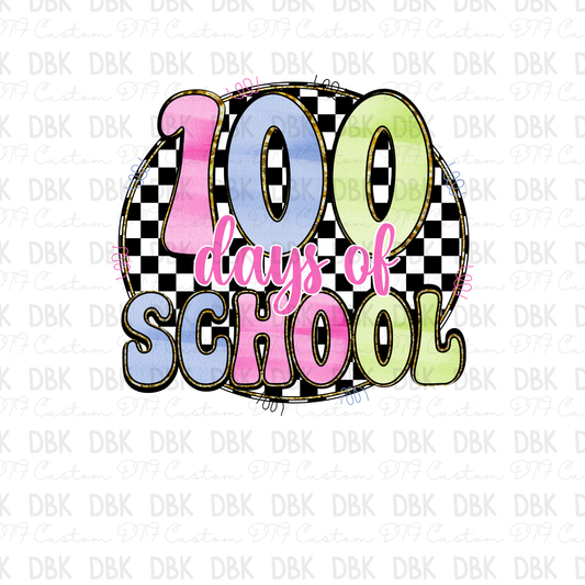 100 days of school DTF Transfer A278