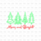 Merry and Bright DTF Transfer E153