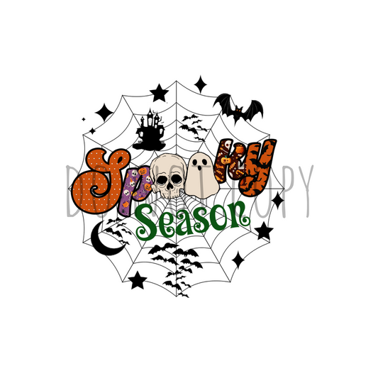 Spooky Season Web DTF transfer