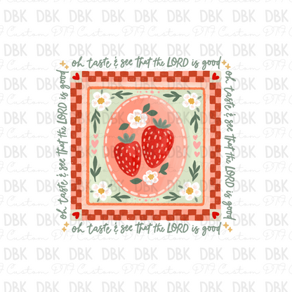 Strawberry Blue DTF Transfer