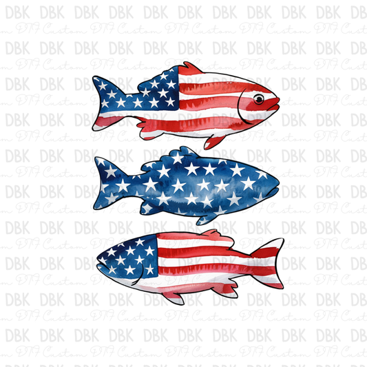 USA Fish DTF Transfer R198