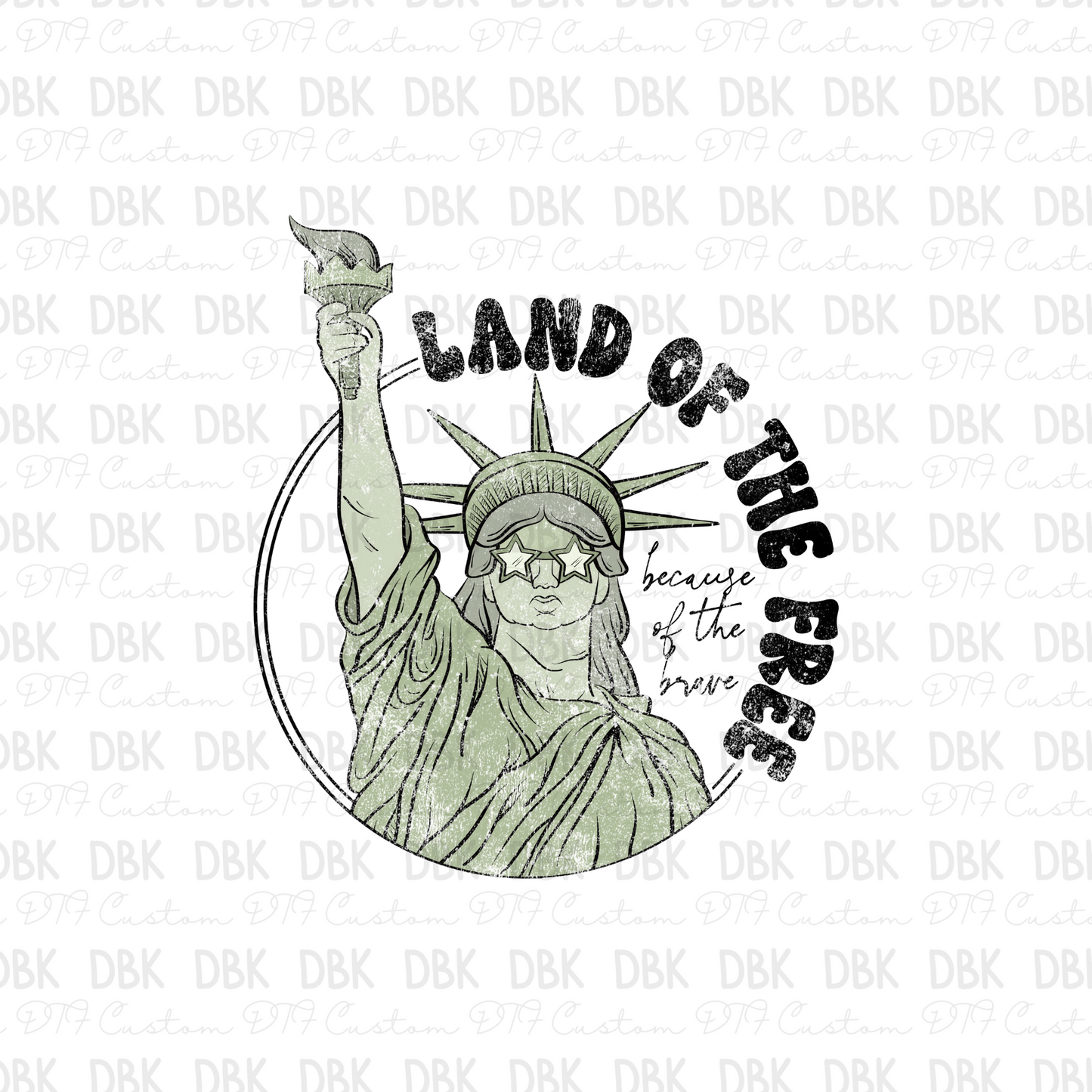 Land of the free DTF Transfer R169