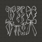 Bows DTF Transfer WHITE Z8