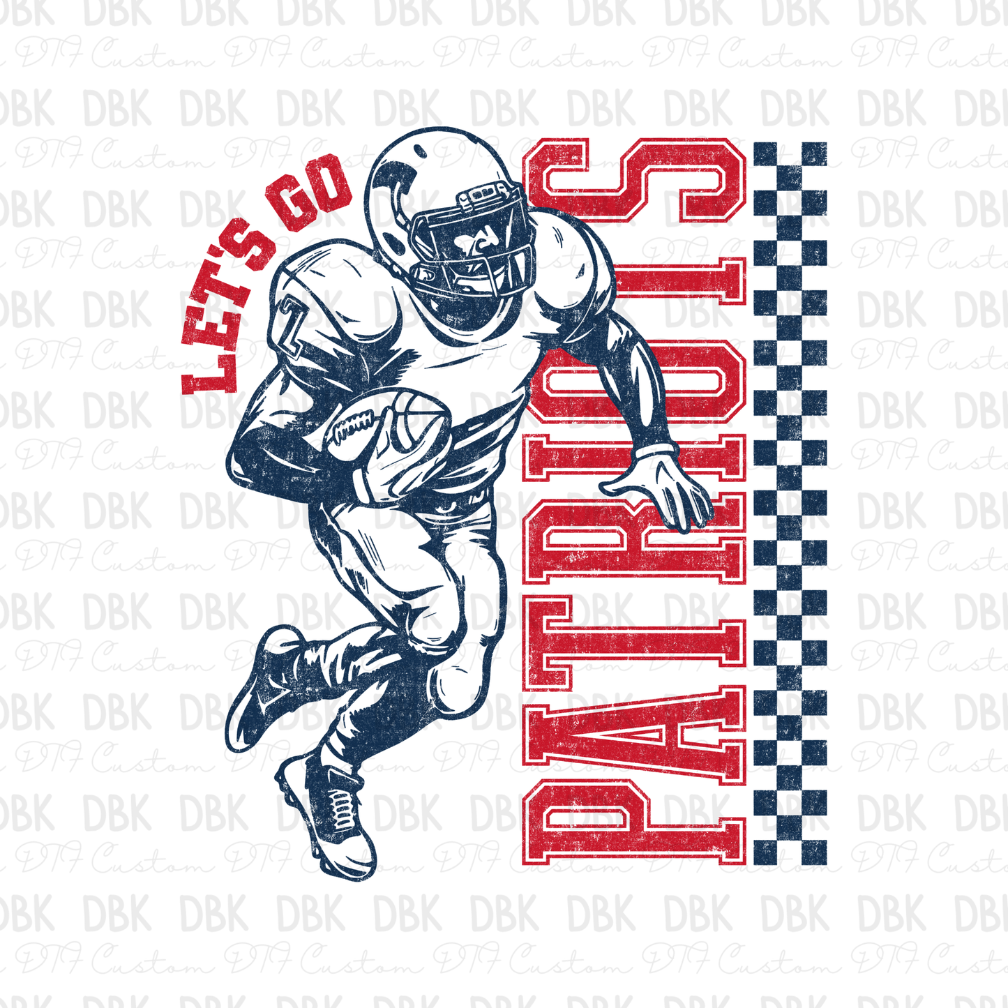 Patriots DTF Transfer