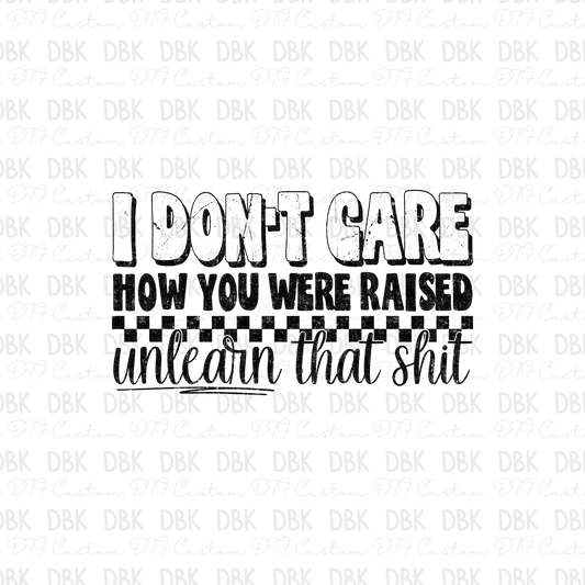 I dont care DTF Transfer