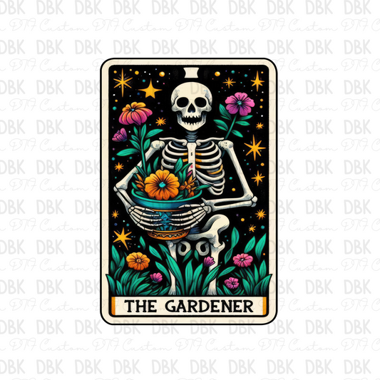 The gardener tarot card DTF transfer