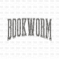 Bookworm GREY DTF Transfer D48