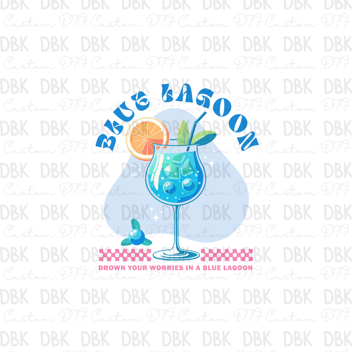 Blue Lagoon DTF Transfer