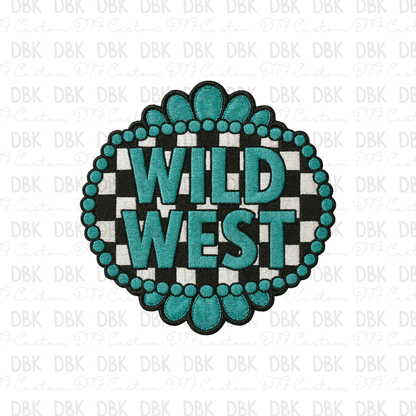 Wild West DTF transfer B391
