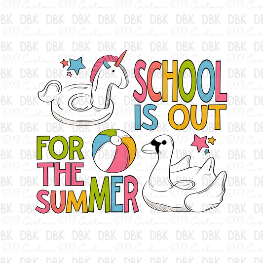 School is out for the summer DTF Transfer S25