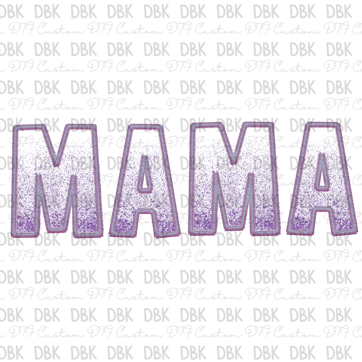 MAMA Lilac Ombre DTF transfer