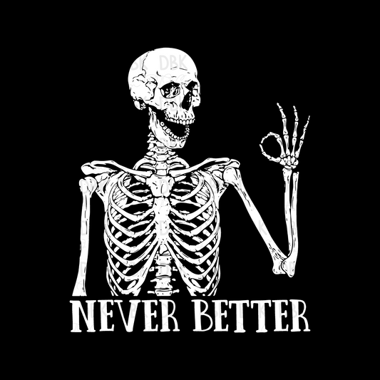 Never better DTF Transfer H308 WHITE