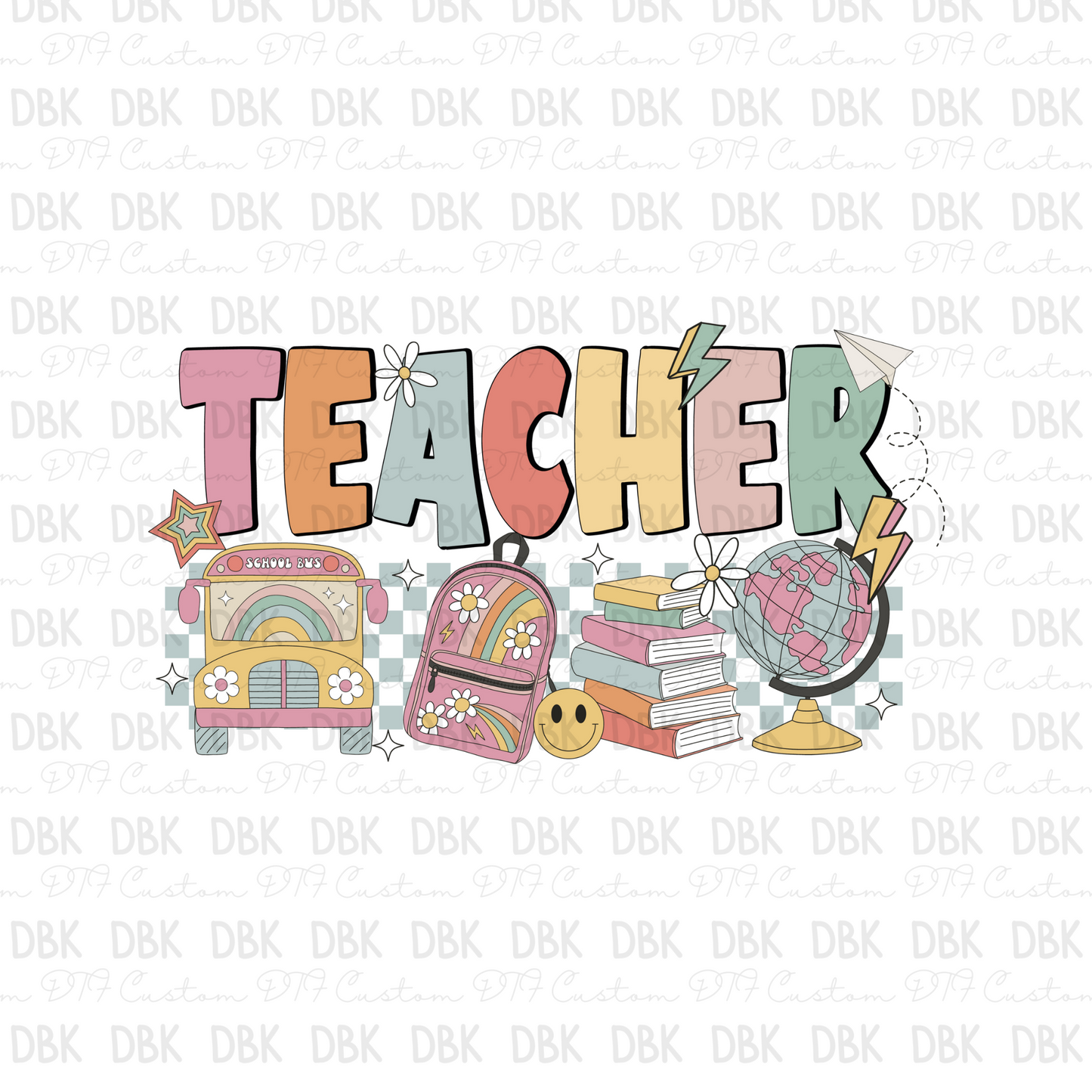 Teacher DTF transfer