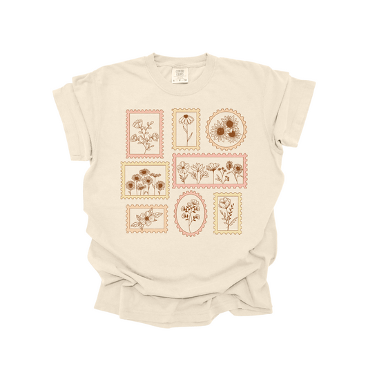 Postal Floral DTF Transfer
