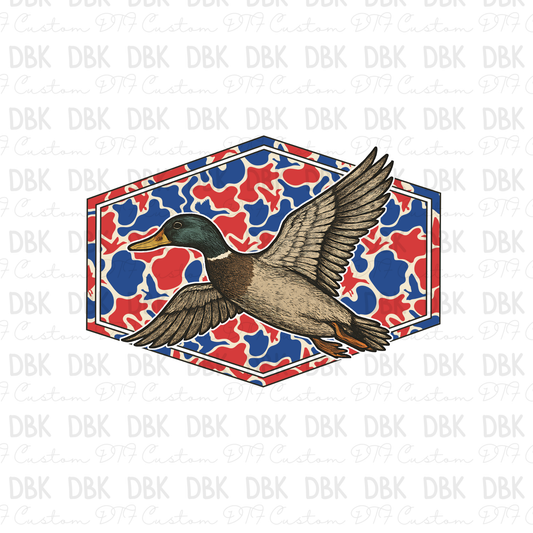 RWB Duck DTF Transfer