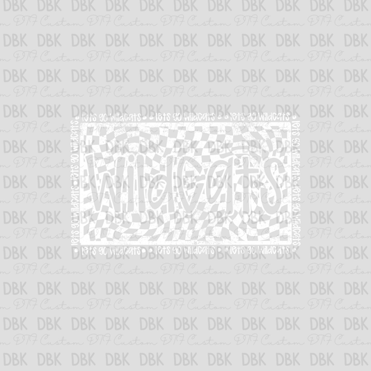 Wildcats DTF transfer WHITE M148