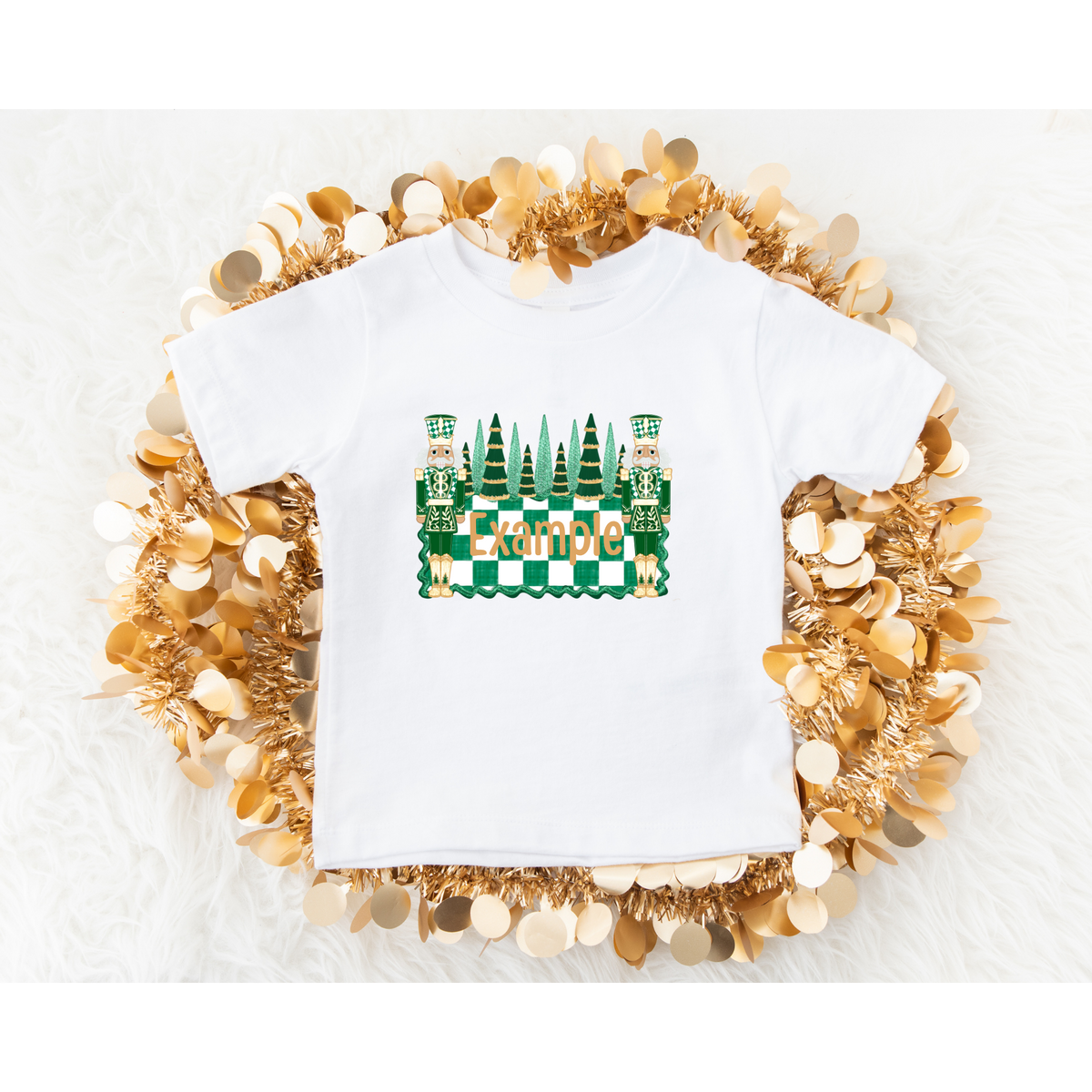 Green Nut Crackers Christmas Custom name DTF Transfer ONLY
