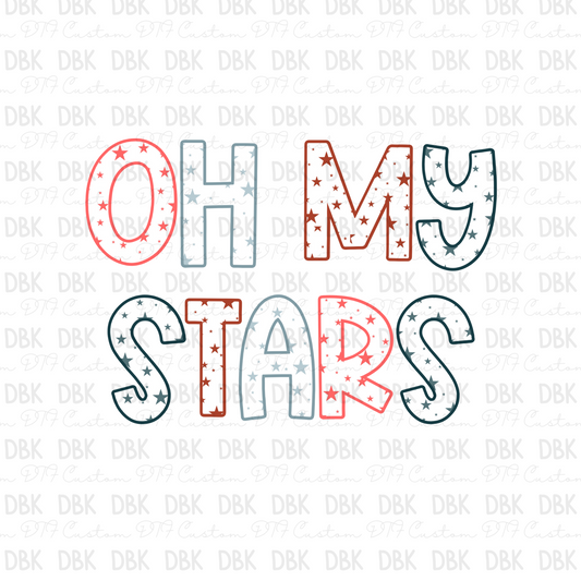 Oh My Stars DTF transfer R42