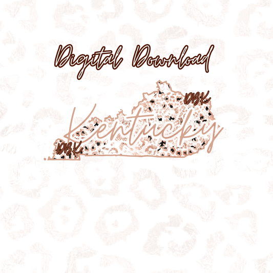 Kentucky Rose Gold Leopard Digital Download (Copy)
