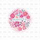 Mama Floral Pink DTF Transfer N269