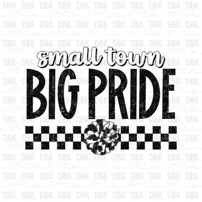 Small Town Big Pride Cheer DTF Transfer C288