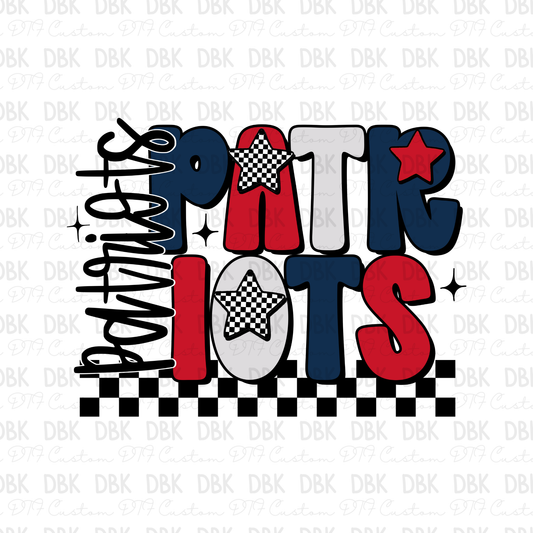 Patriots DTF Transfer