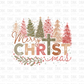 Merry Christmas DTF Transfer E154