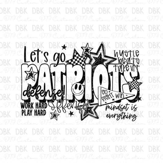 Patriots DTF Transfer