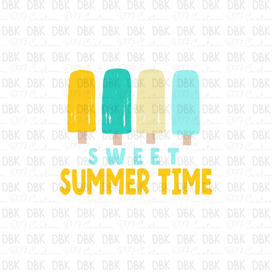 Sweet summer time blue DTF Transfer