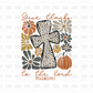Give thanks to the end DTF Transfer F125