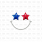 USA Smiley Face DTF Transfer R44
