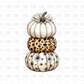 Stack of pumpkins DTF transfer F123