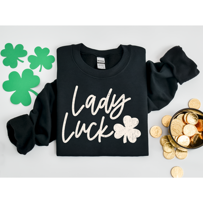 Lady Luck DTF Transfer WHITE