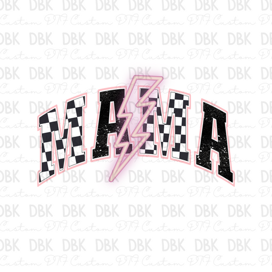 Mama light pink Bolt DTF Transfer N24