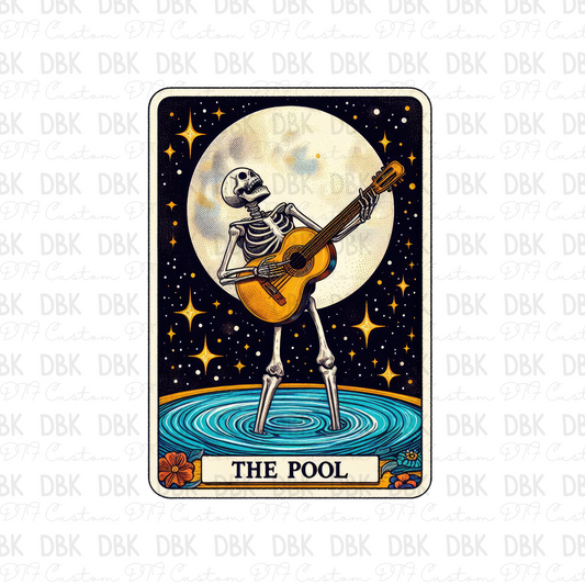 The pool Tarot DTF transfer