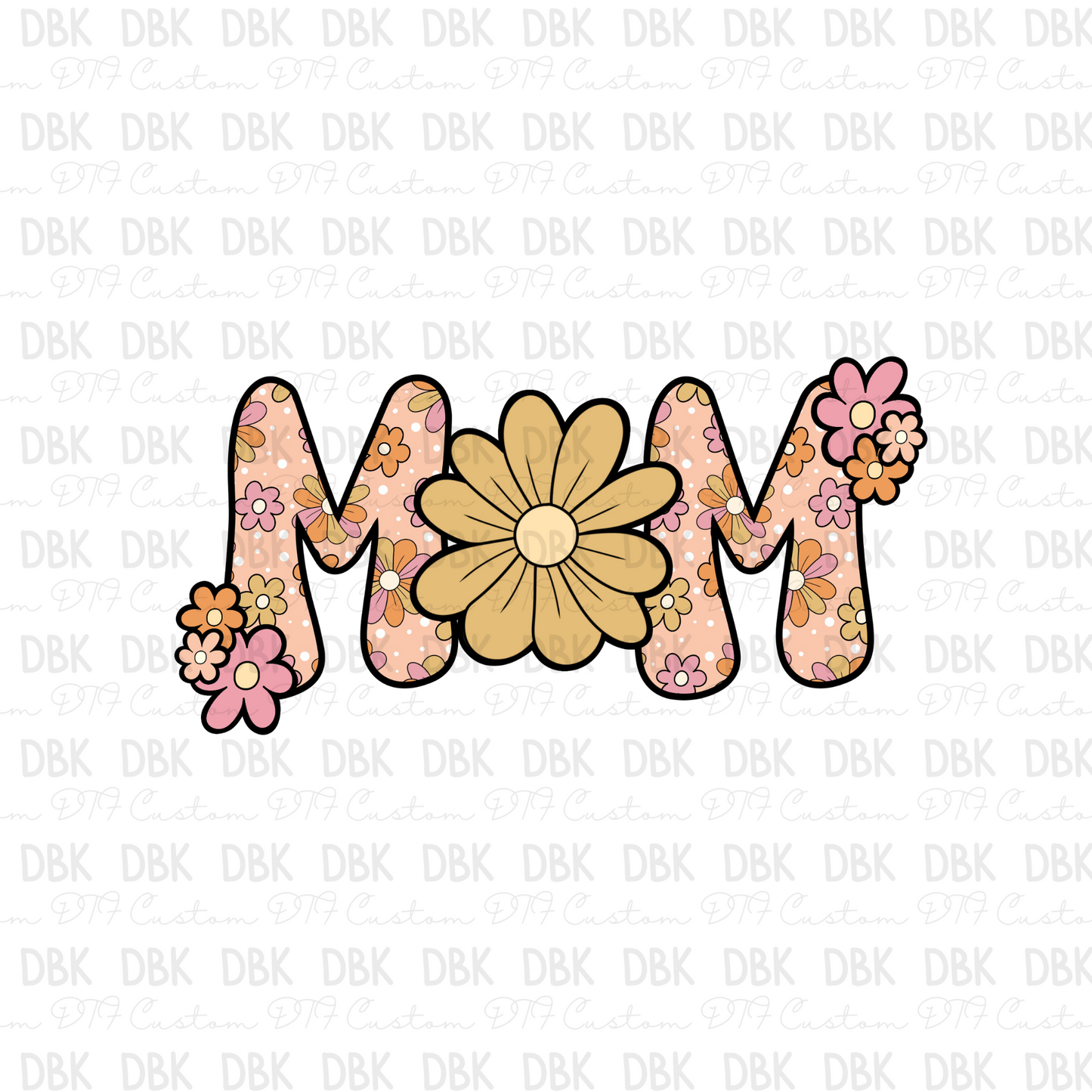 Floral Mom DTF transfer