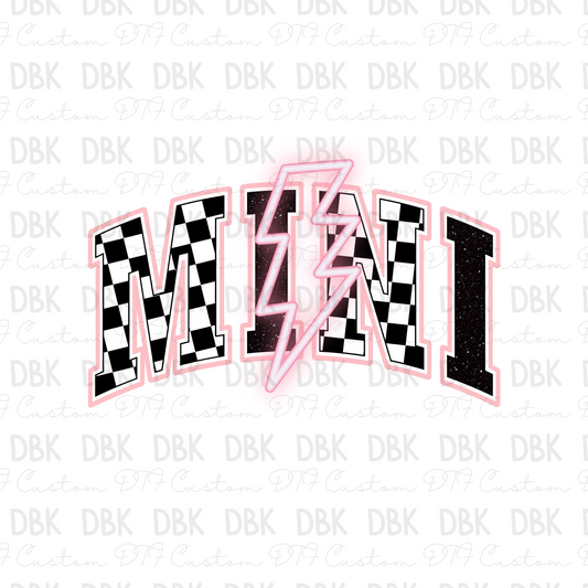 Mini light pink Bolt DTF Transfer K89