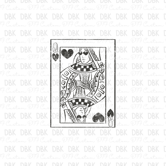 Queen DTF transfer GREY I302