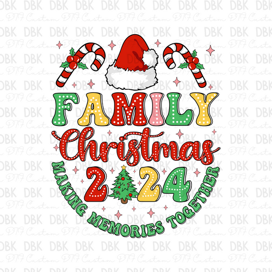 Family Christmas 2024 DTF Transfer E157