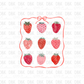 Strawberries DTF Transfer