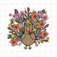 Flower turkey DTF transfer T25