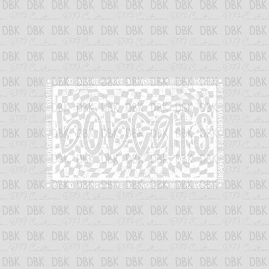 Bobcats DTF transfer WHITE M145