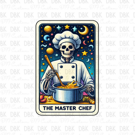 The master chef tarot card DTF transfer