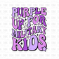 Purple up for military kids DTF Transfer
