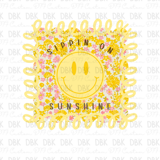 Sippin on Sunshine DTF Transfer