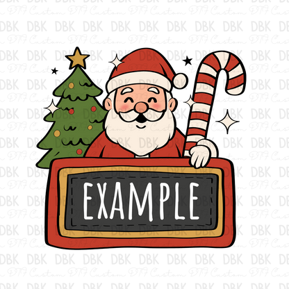 Christmas Custom name DTF Transfer ONLY