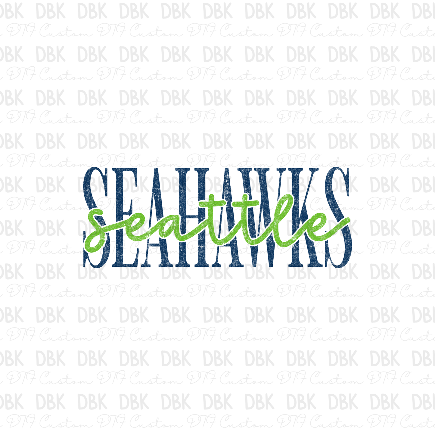 Seahawks DTF Transfer