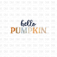 Hello Pumpkin DTF Transfer F41