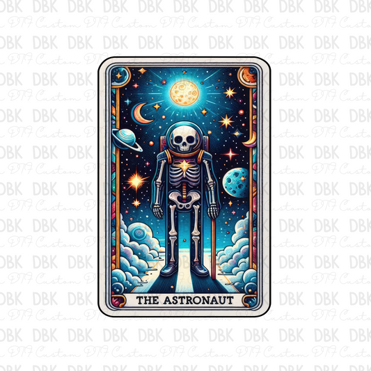 The astronaut tarot card DTF transfer