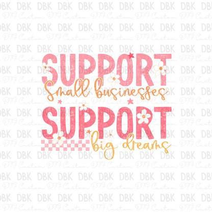 Support small businesses DTF Transfer